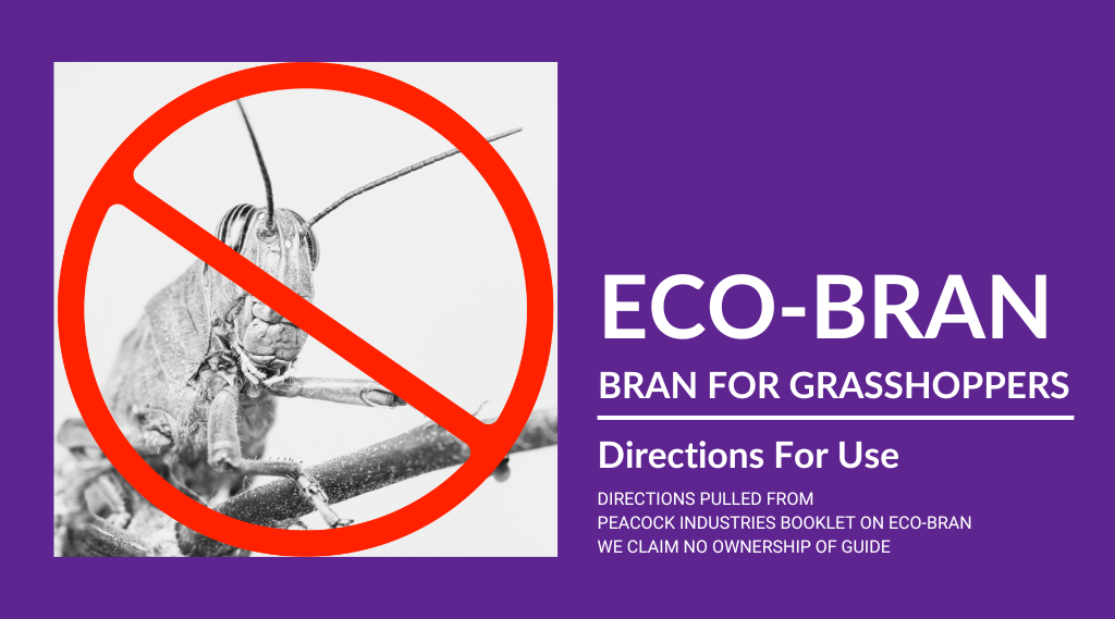 ECO-BRAN BRAN FOR GRASSHOPPERS DIRECTIONS