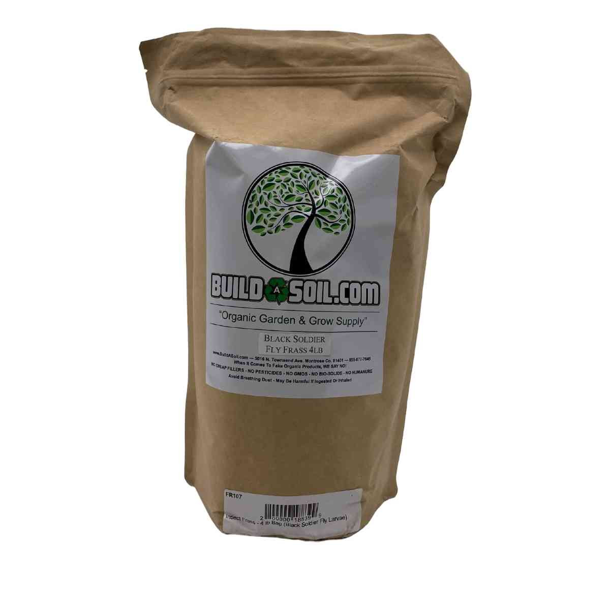 BuildASoil Black Soldier Fly Frass 4lb 13288