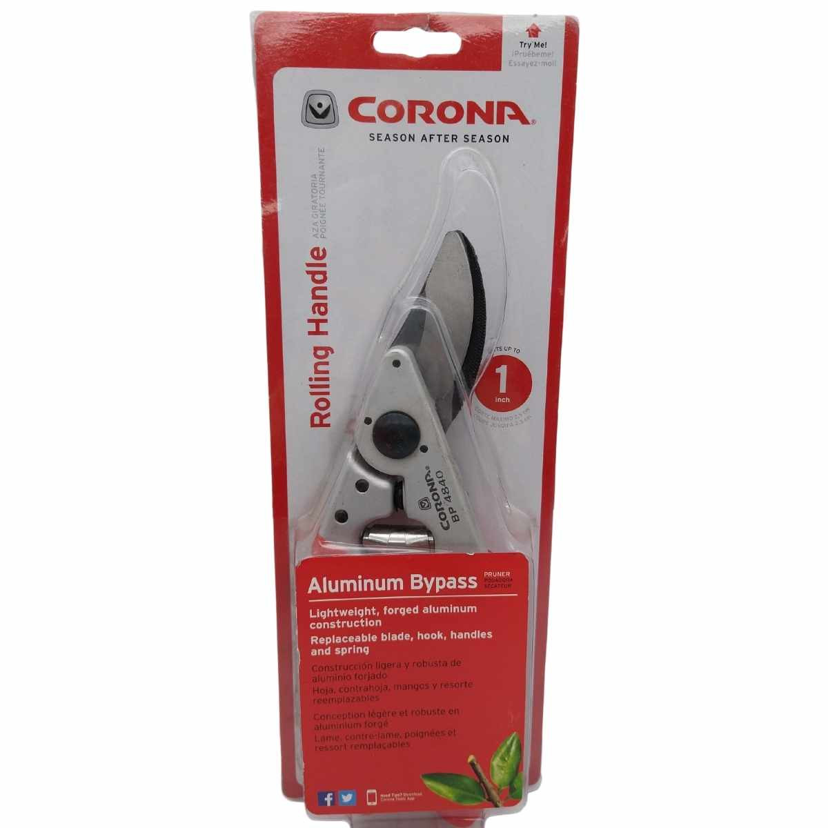 Corona Rolling Handle Aluminum Bypass Pruner 15047