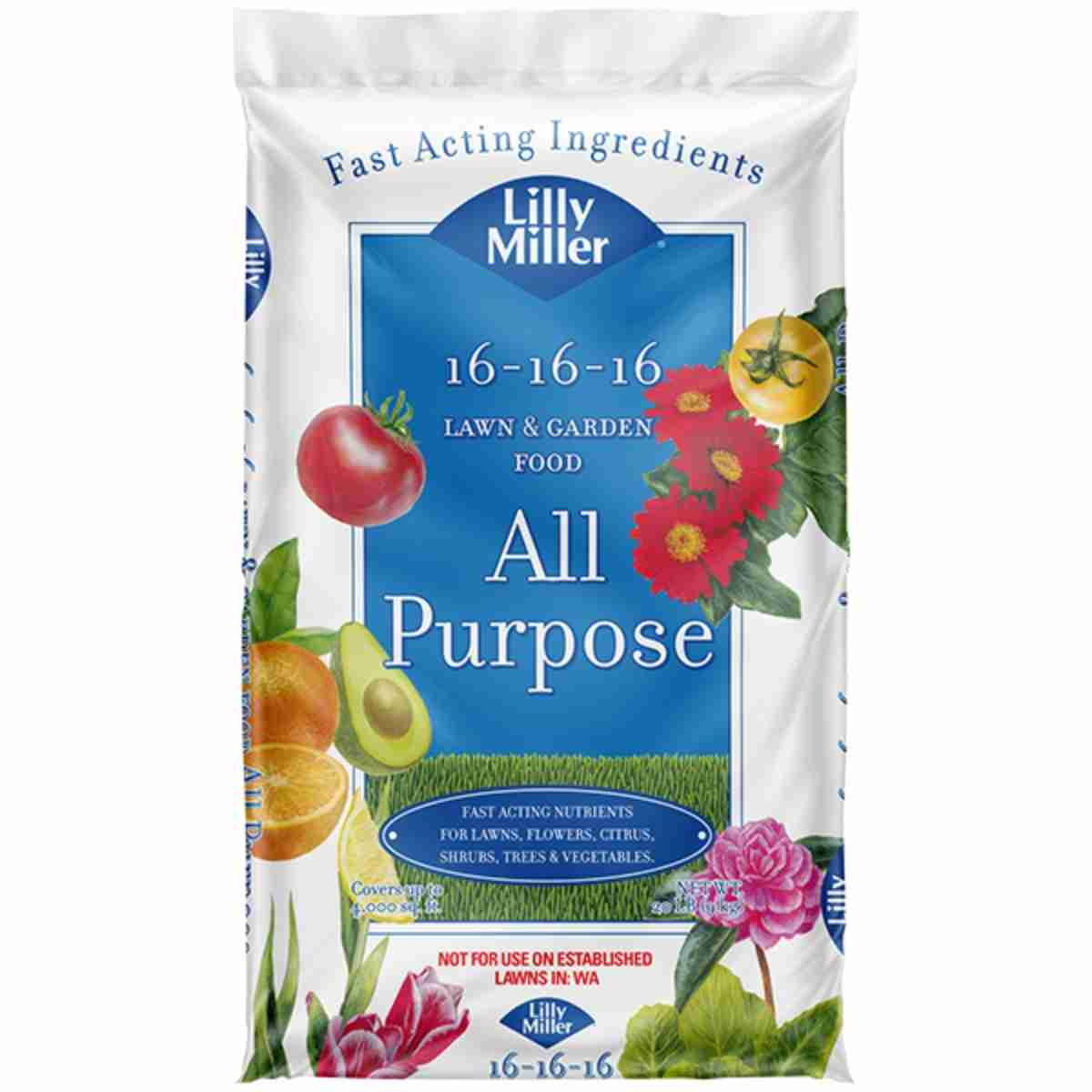 Lilly Miller All Purp Planting & Growing Food 16lb 18158