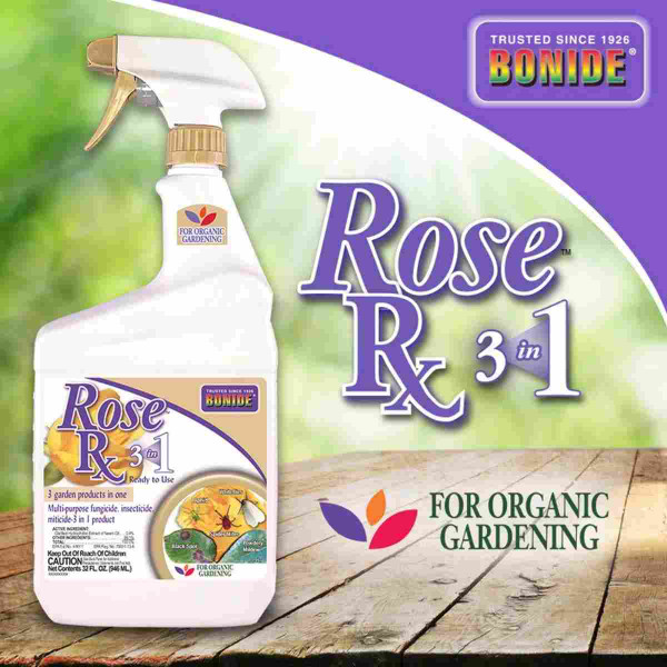 Bonide Rose Rx 3-in-1 RTU 1Qt 14438