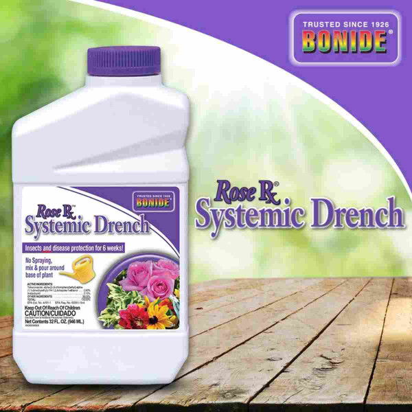 Bonide Rose Rx Systemic Drench Conc 1Qt 14440