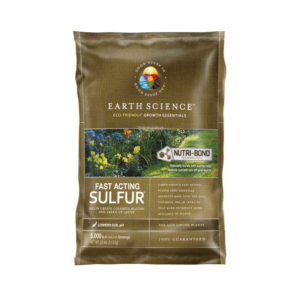 Earth's Science Fast Actign Sulfur 25lb 15927