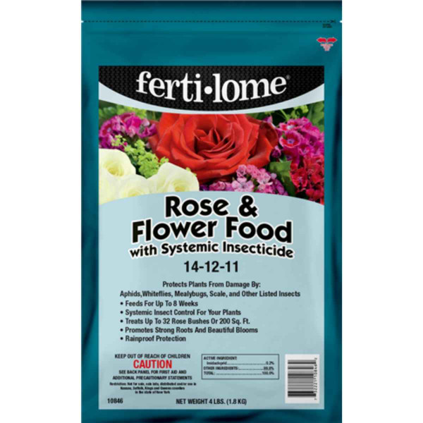 Fertilome Rose&Flower Food w/Syst. Insecticide 4lb 16168