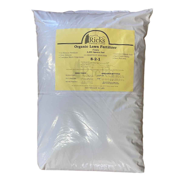 Rick's Organic Lawn Fertilizer 8-2-1 40lb  20521