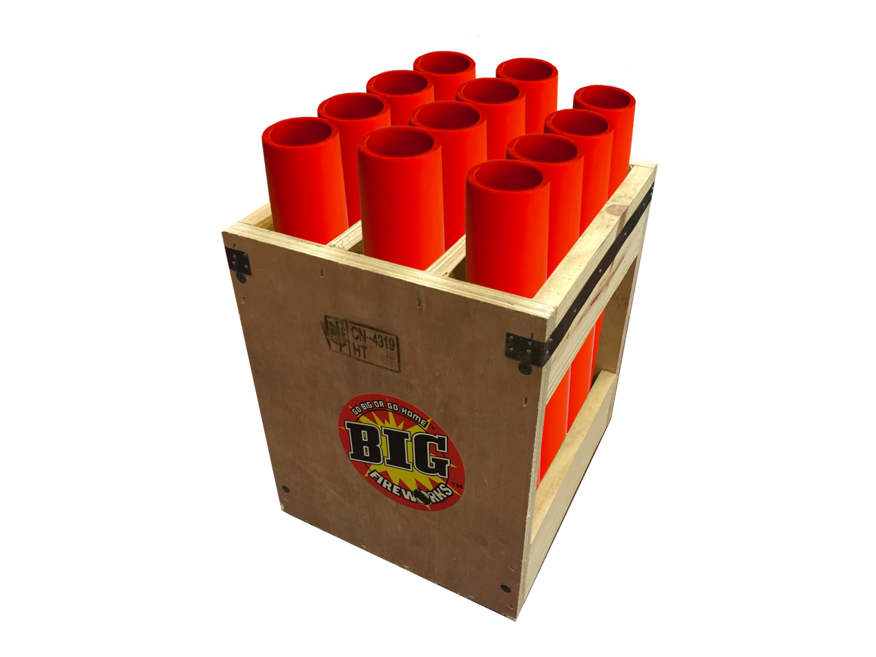 12 TUBE RACK 1.5" - RED - Big Fireworks