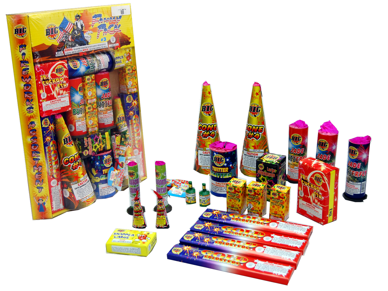 3 TRAY FAMILY ASSORTMENT - Big Fireworks