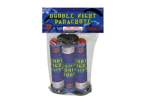 3 PACK DOUBLE NIGHT PARACHUTES WITH HEADER