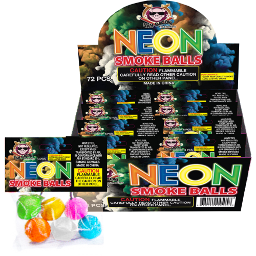 Neon Smoke Balls Clay (20/12/6) (Case)