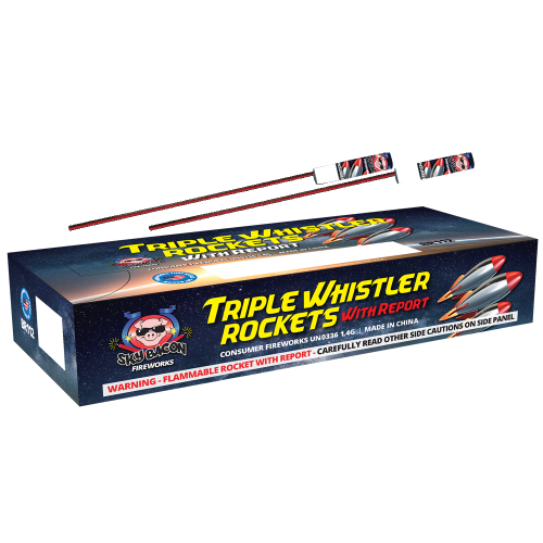 Triple Whistler Rocket w/ Report (Case)
