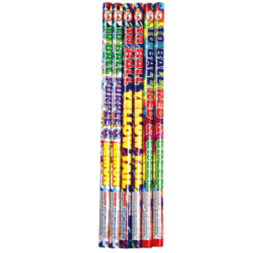 10 Ball Roman Candle Assorted (Pack)