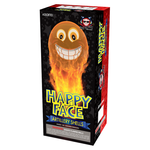 Happy Face Artillery Shells 1.75 Ball Shells