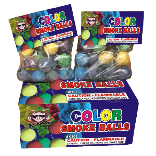 Color Smoke Balls Clay (Pack)