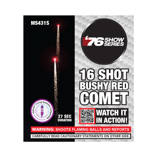 16s Bushy Red Comet (27sec) (Case)
