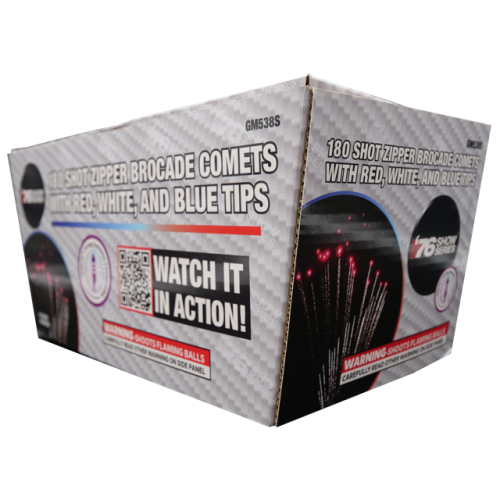 180s Z Brocade Comets w/ RWB Tips (8sec) (Case)