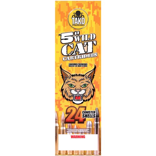 5 Wildcat Cartridges - 60-Gram Canisters (Case)