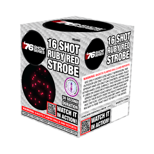 16s Ruby Red Strobe (30sec) (Case) (Show Series)