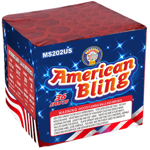 American Bling - 36 Shot Firework | Red White Blue | Columbia MO