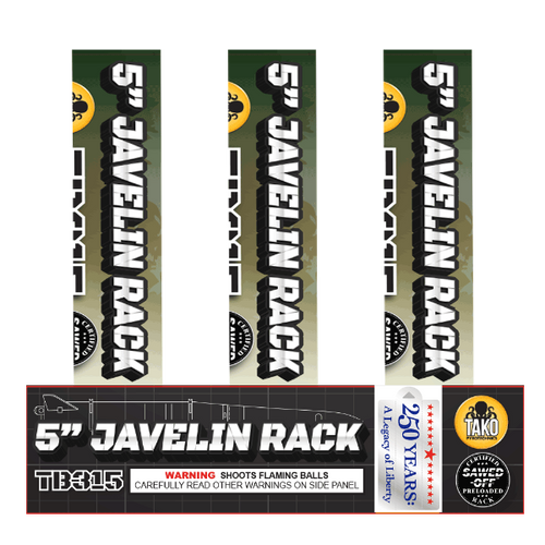 5in Javelin - 6 shot rack (Case)
