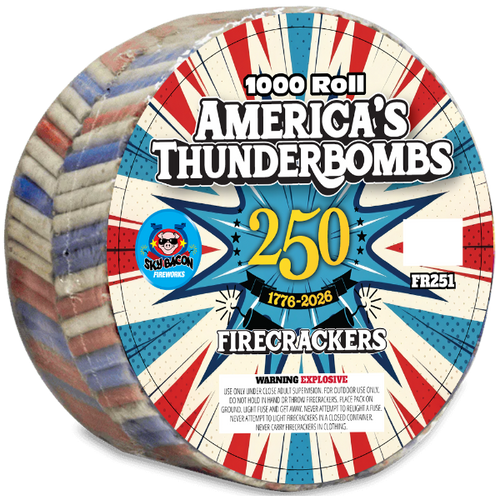 Americas Thunderbomb Firecrackers 1000s
