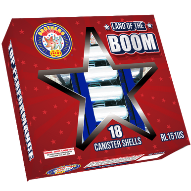 Land of the Boom | 60 gram canister shells | Columbia MO