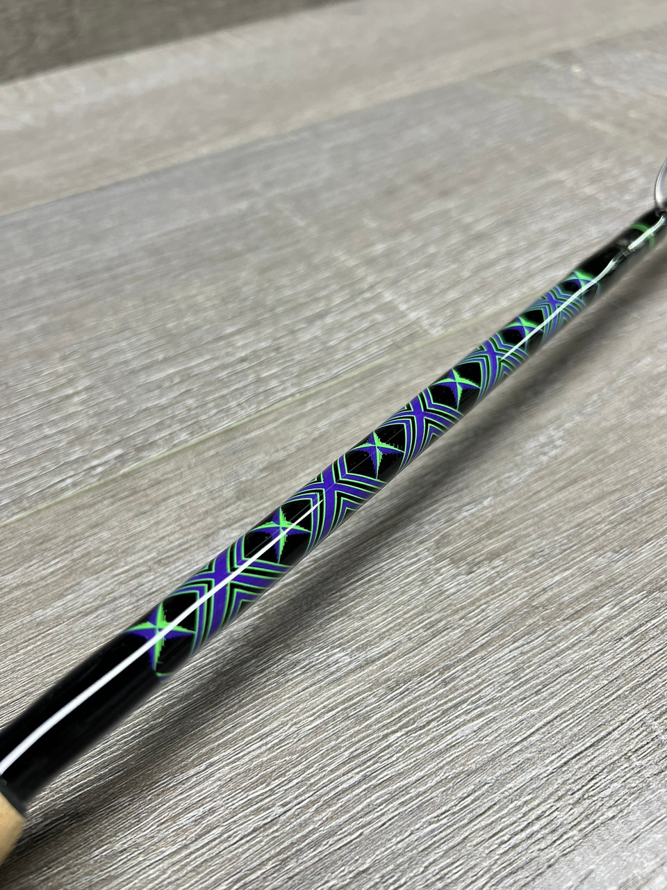 custom fishing rod wraps Wrap Colors CarbonX 7' MH Acid Custom