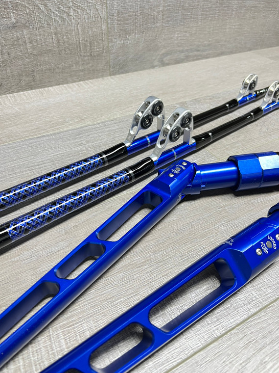 Pair Giant Jr. Blue/Silver/Black Terminator butts