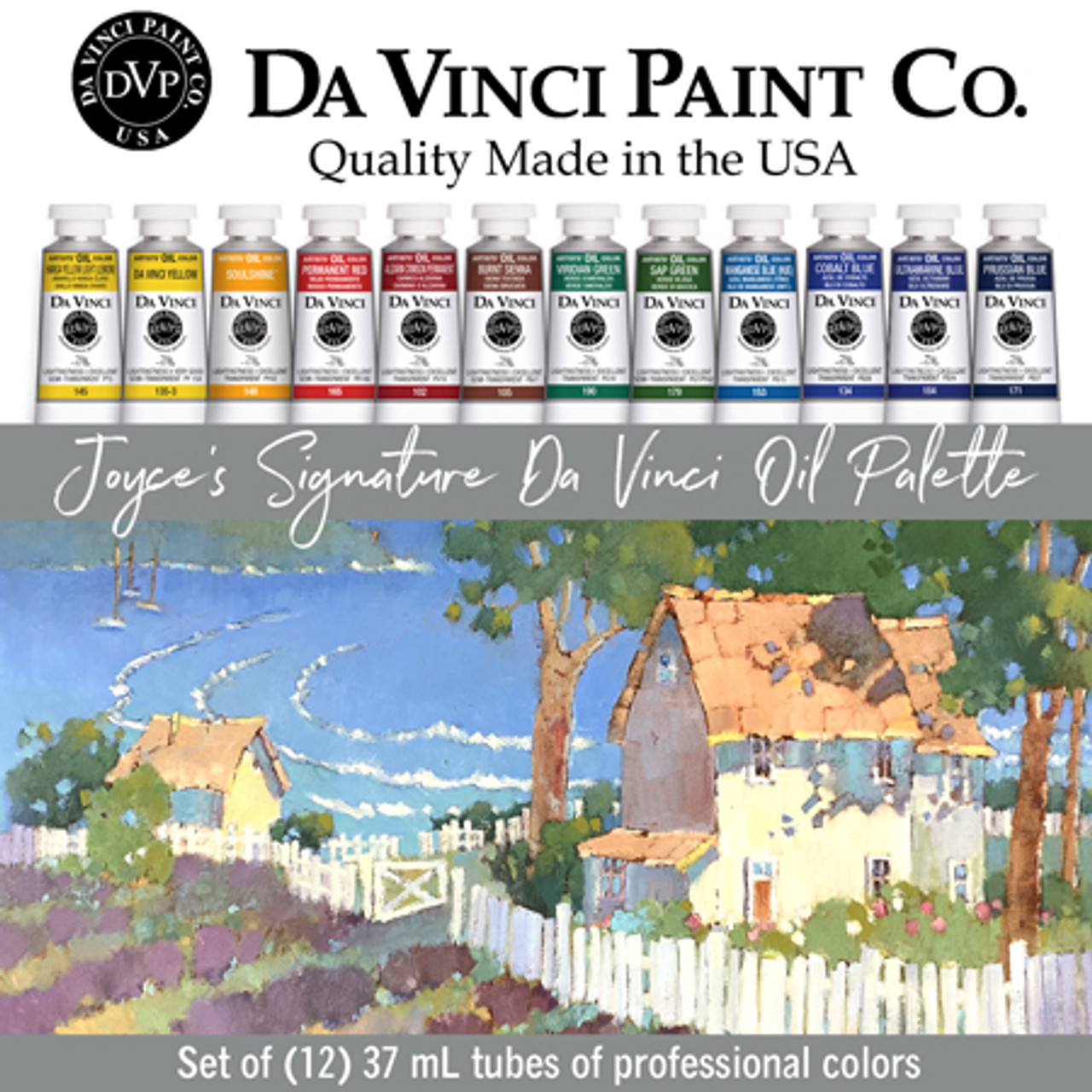 Joyce's Signature Da Vinci Oil Palette - Set of 12