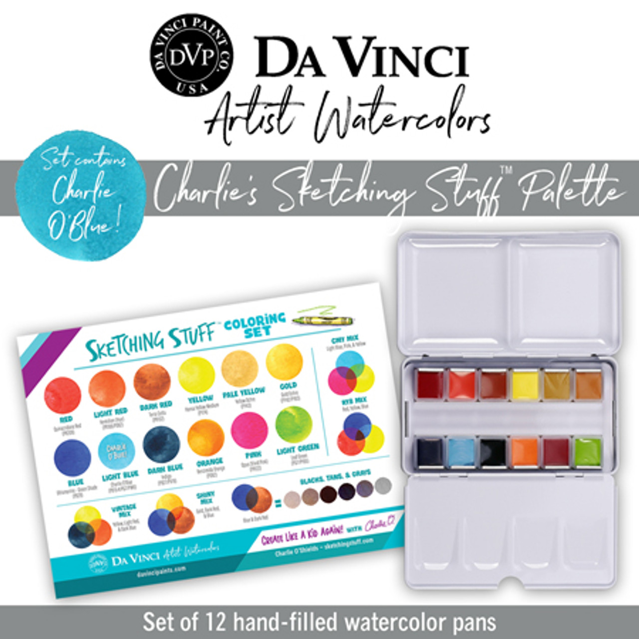 Watercolor Paint Sets: Pans & Tubes