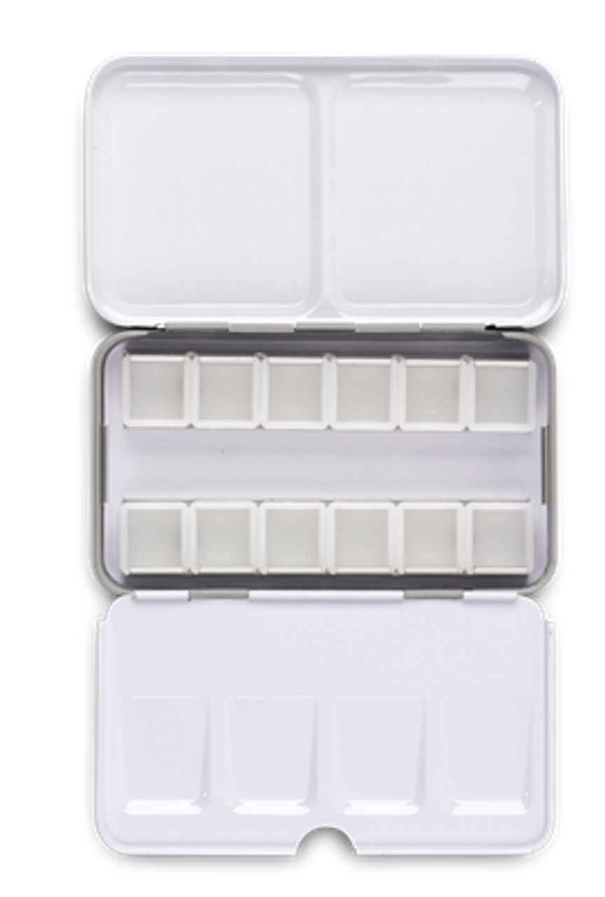 20 Half Pan Empty Square Watercolor Palette Tin, 3.5x3.5, Perfect for  Travel, Magnetic Paint Pans, Mini Paint Set, Compact Watercolor Set 