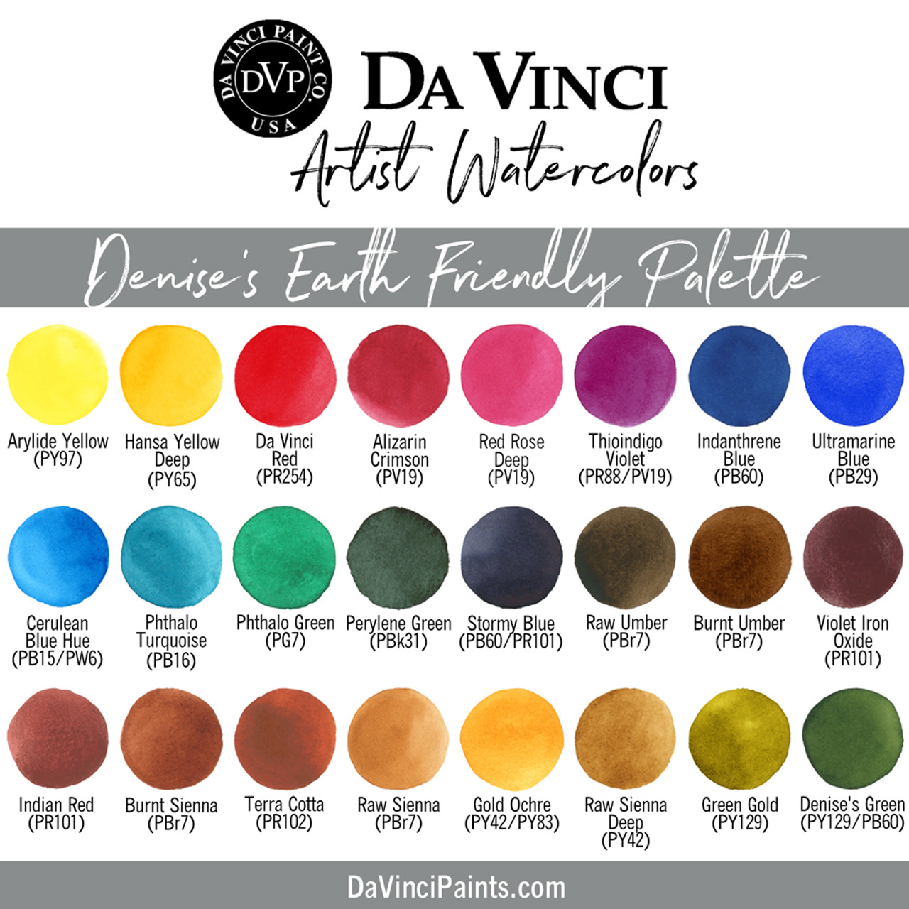 Denise's Earth Friendly Fill & Paint Watercolor Palette