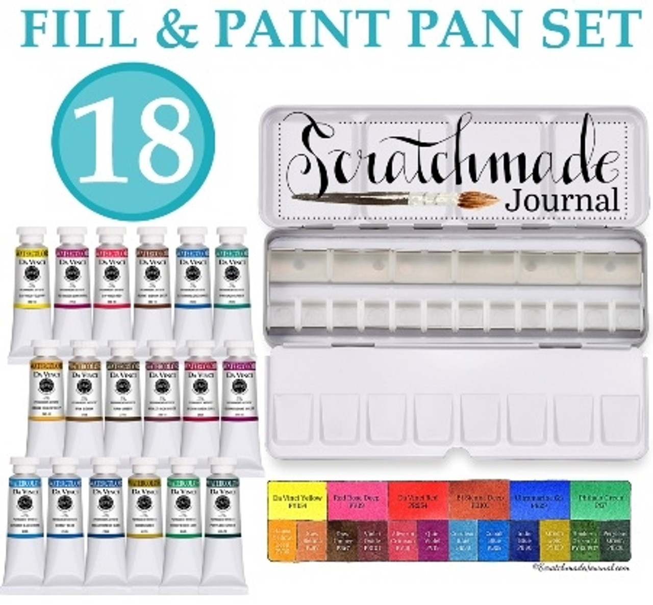 Scratchmade Da Vinci Watercolor Palette