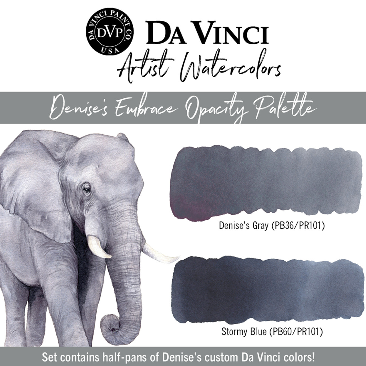 Denise's Earth Friendly Da Vinci Watercolor Palette - Set of 24