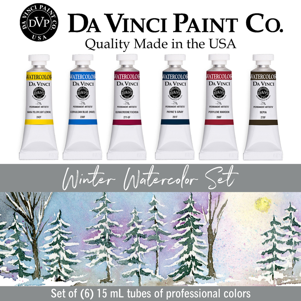 Da Vinci Winter Palette Watercolor Paint Set