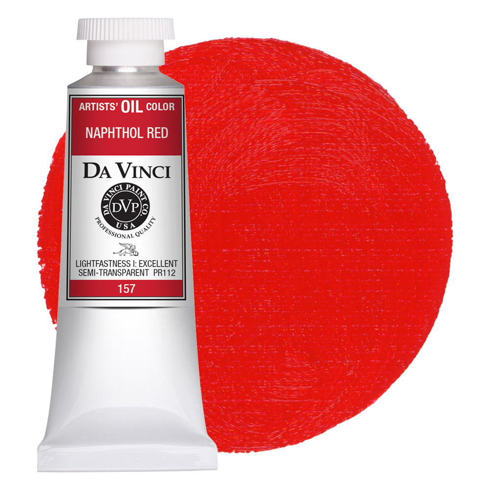 Da Vinci Naphthol Red Artist Oil Paint - 37mL