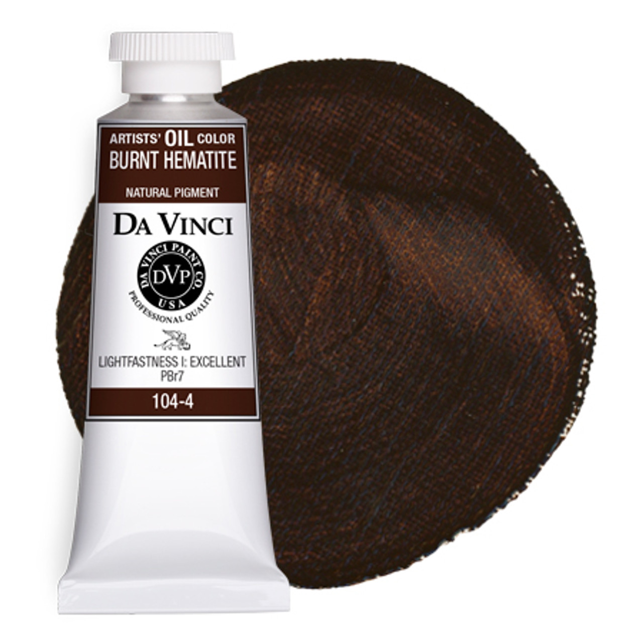 Da Vinci Burnt Hematite Black Artist Oil Paint – 37ml