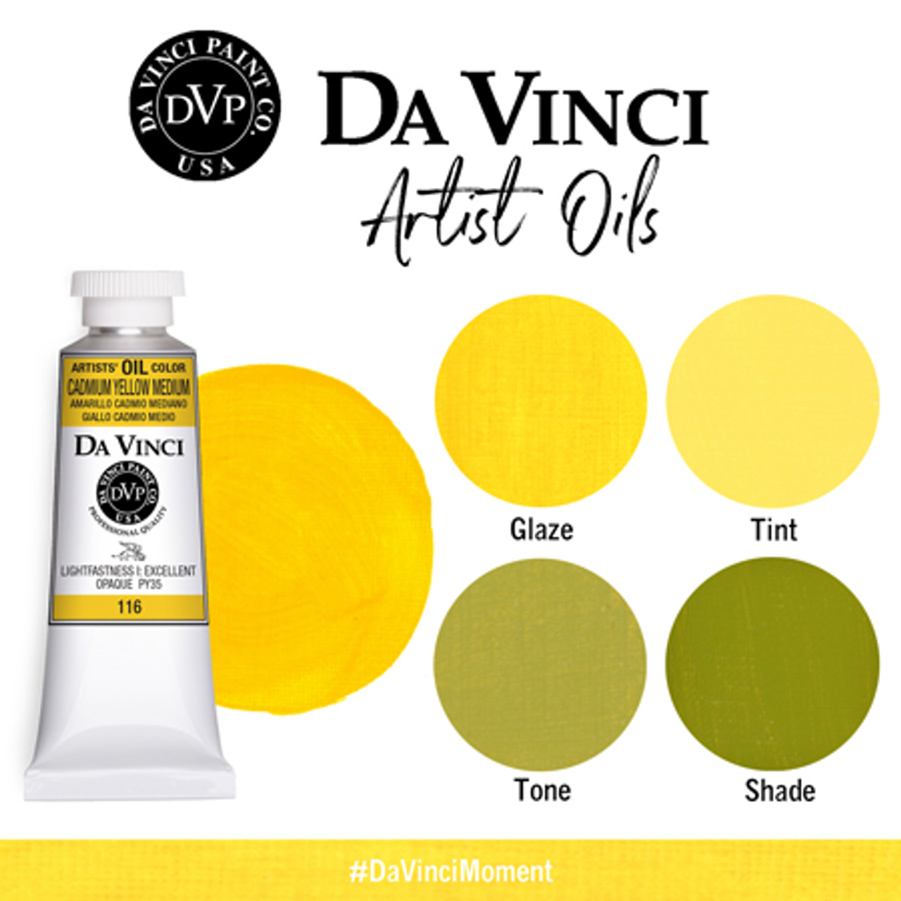 Cadmium Yellow Medium (37mL Oil Paint)