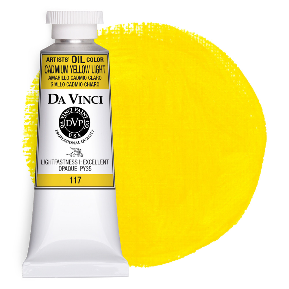 Da Vinci Cadmium Yellow Light Artist Oil Paint - 37mL