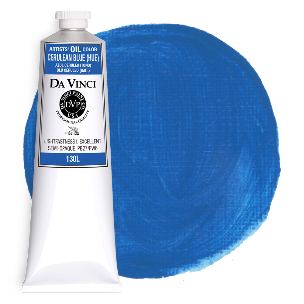 Da Vinci Cerulean Blue Hue Artist Oil Paint - 150mL