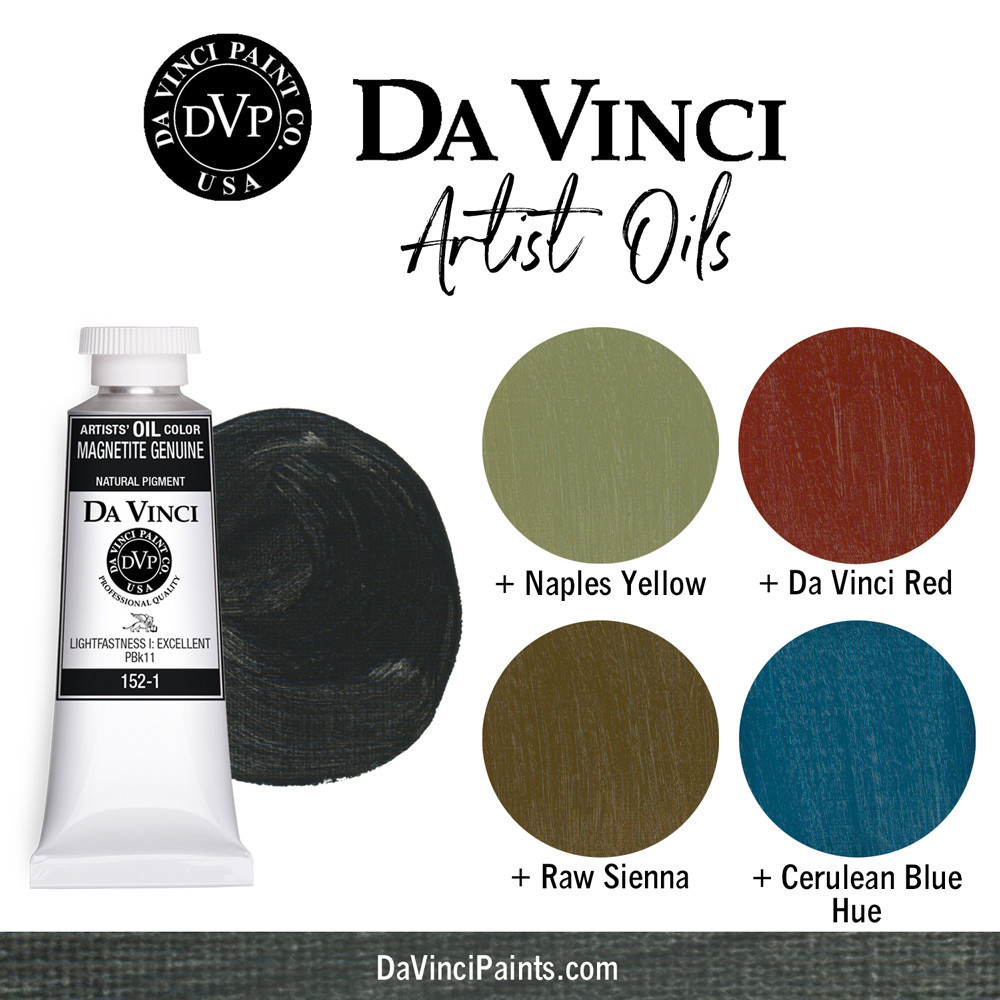 Da Vinci Magnetite Artist Oil Paint - 37mL