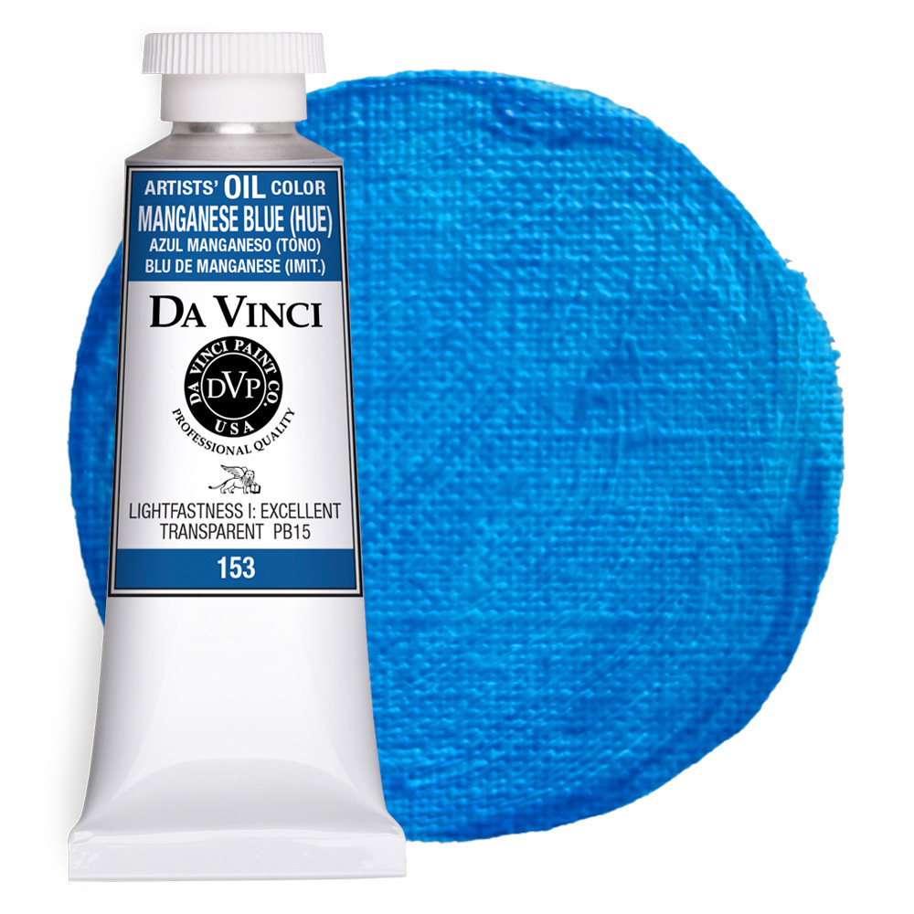 Da Vinci Manganese Blue (Hue) Artist Oil Paint - 37mL