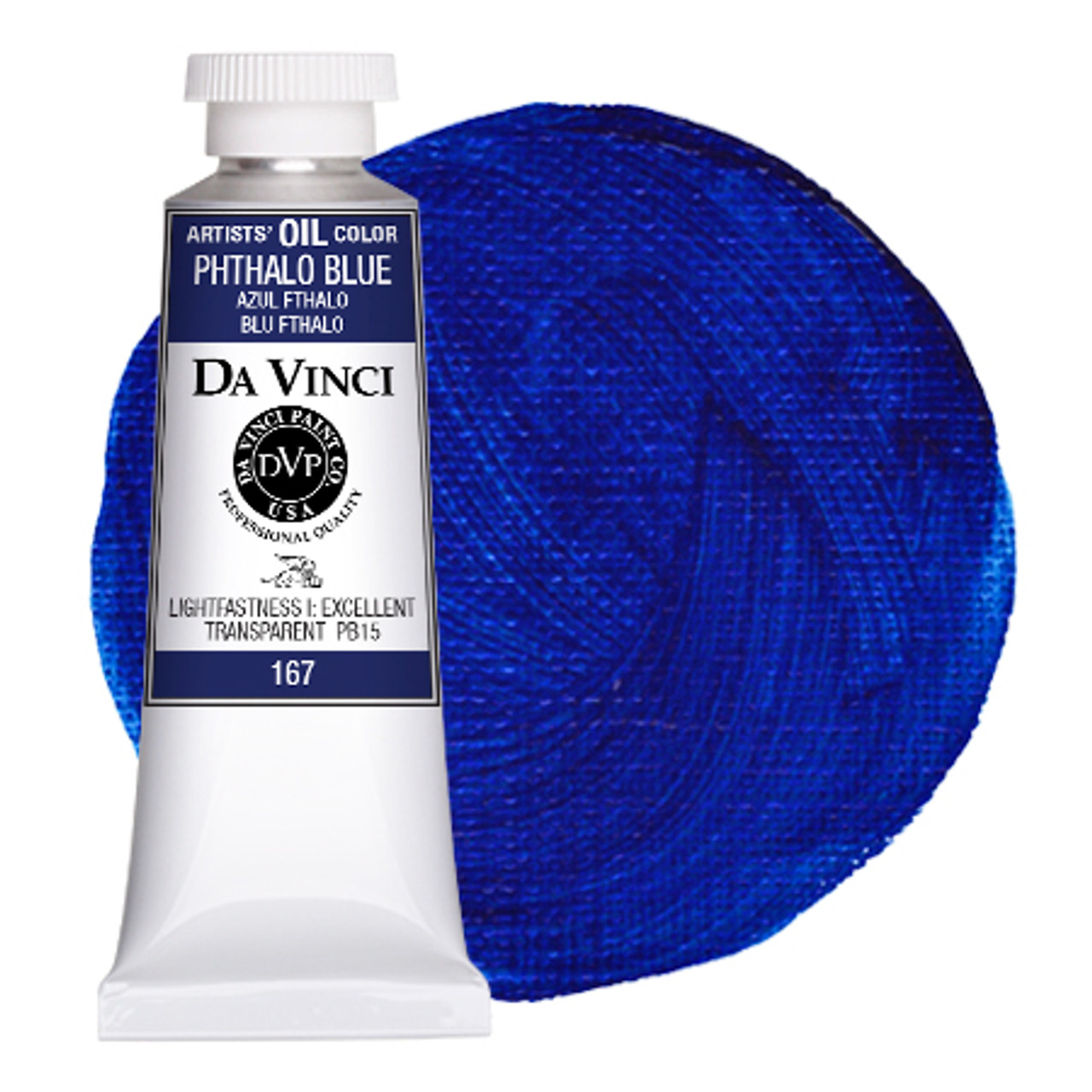 Da Vinci Phthalo Blue Artist Fluid Acrylic Paint – 1oz