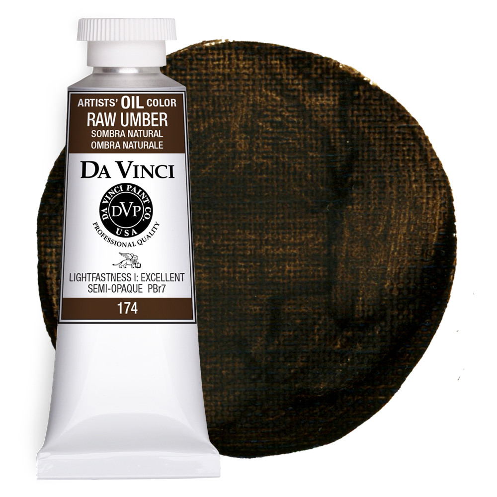 MATSUDA 油絵具 未開封5缶 ローアンバー　RAW UMBERビンテージ Da Vinci Raw Umber Artist Oil Paint - 37mL