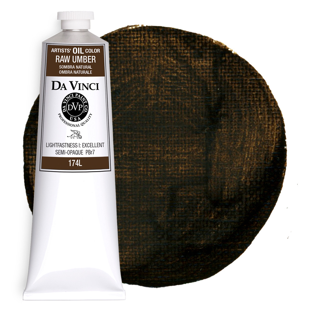Da Vinci Raw Umber Artist Oil Paint - 150mL