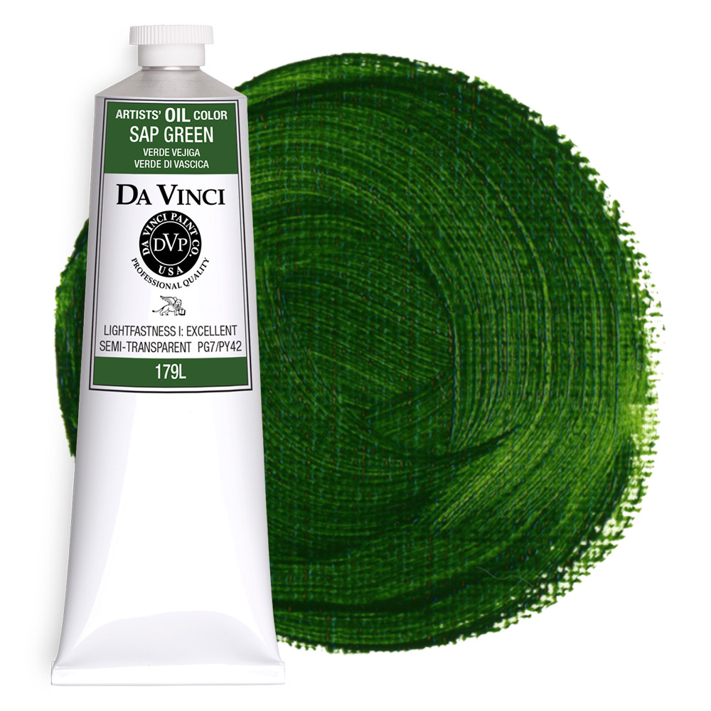 Da Vinci Sap Green Artist Oil Paint - 150mL