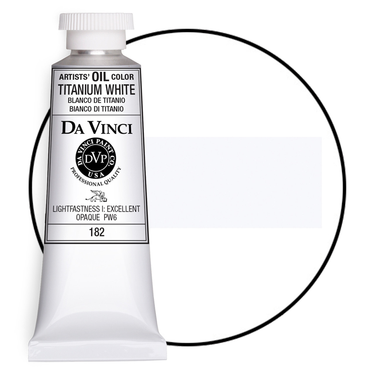 Da Vinci Titanium White Artist Oil Paint - 37mL