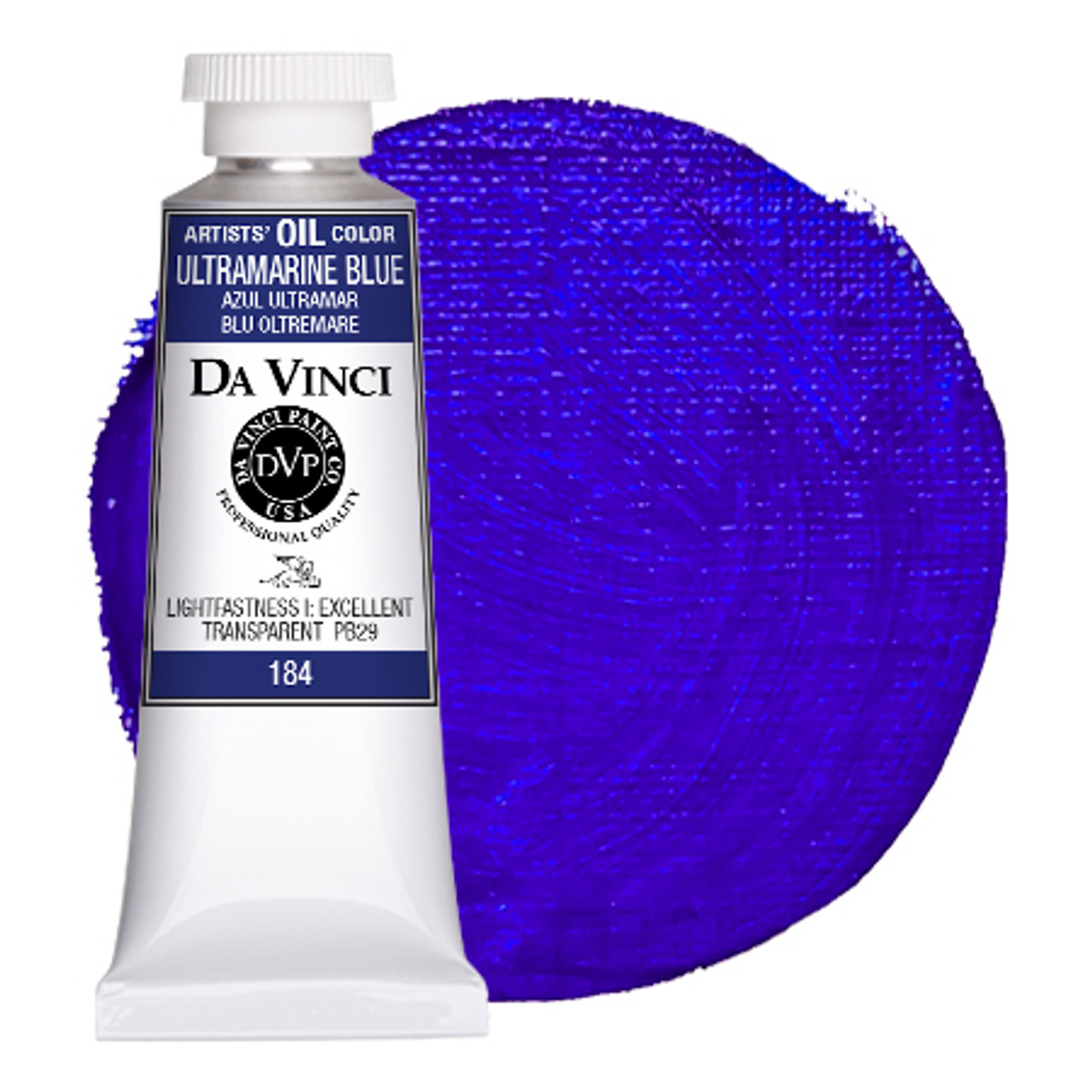 Da Vinci French Ultramarine Blue Artist Fluid Acrylic Paint – 4oz