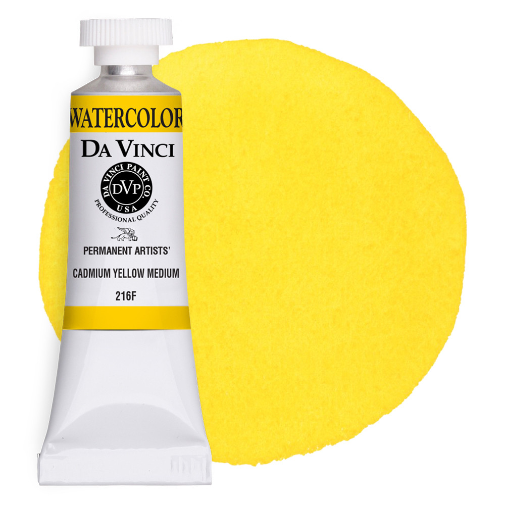 Da Vinci Cadmium Yellow Medium Artist Watercolor Paint – 15ml