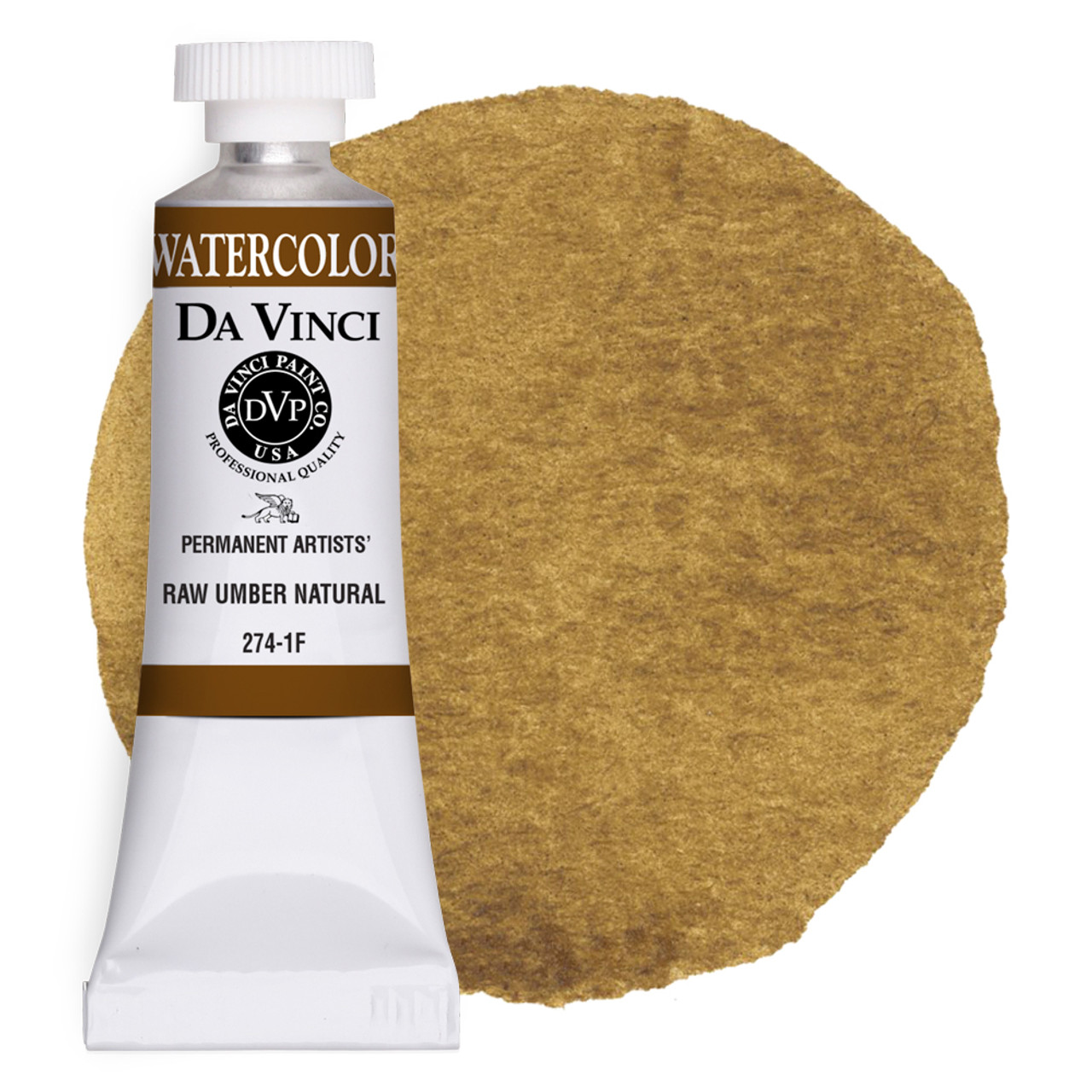 通販 Da Vinci Raw Umber Natural Artist Watercolor Paint – 15ml ライト・ランタン