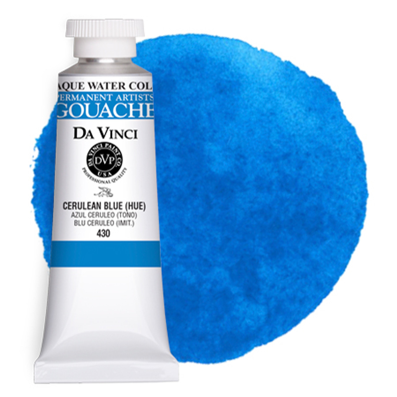 Da Vinci Cerulean Blue Hue Artist Gouache Paint - 37mL